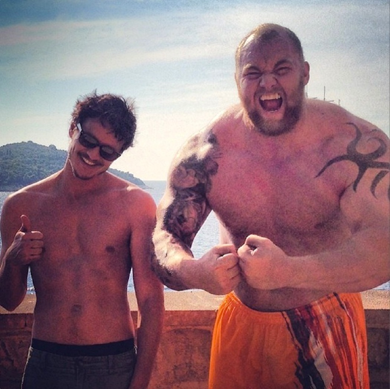 Illustration for article titled Here’s a photo of Game Of Thrones’ Mountain and Viper acting like everything’s cool